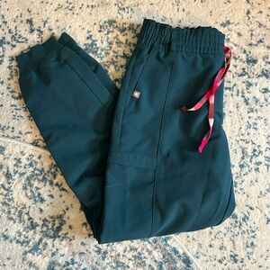 Figs Caribbean blue joggers, size small